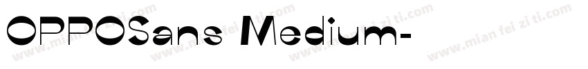 OPPOSans Medium字体转换